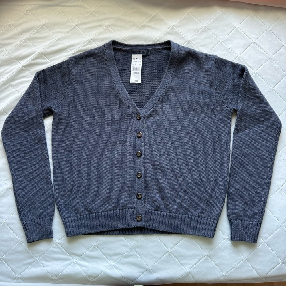 Brandy Melville navy blue cardigan sweater